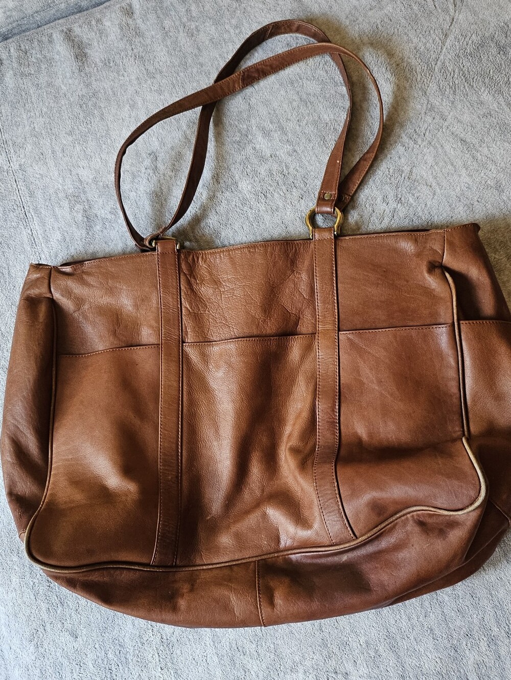 Boulder Ridge Large Leather Duffel Bag